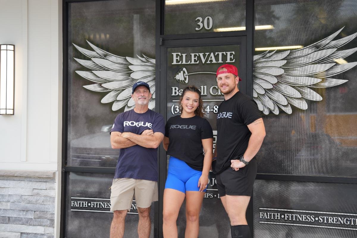 Front door of Elevate Barbell Club in Newberry FL