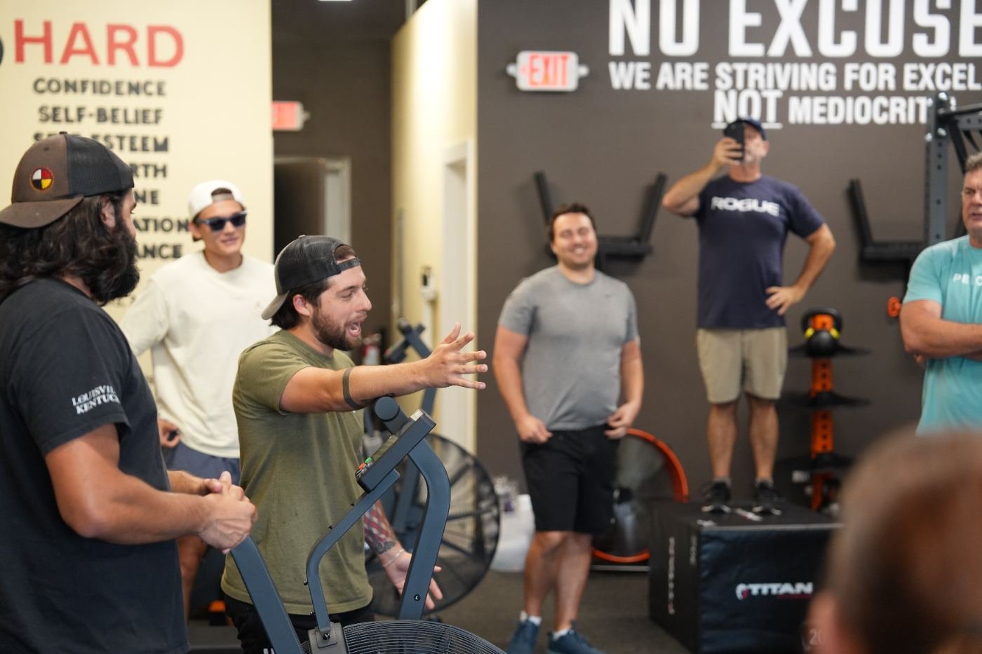 Small group training session with Coach Trevor at Elevate Barbell Club